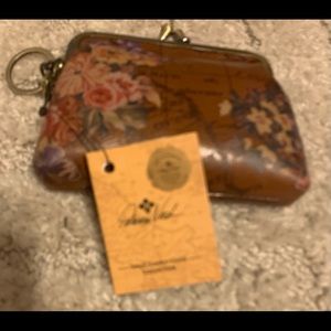 Patricia Nash leather coin purse.